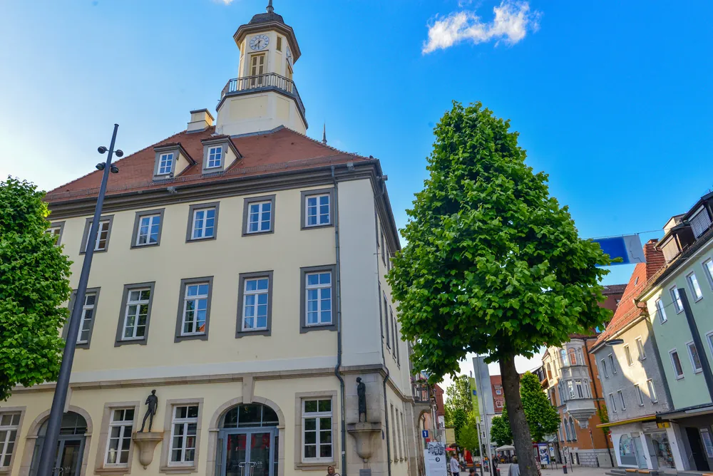 The historic town hall in the centre of Tuttlingen