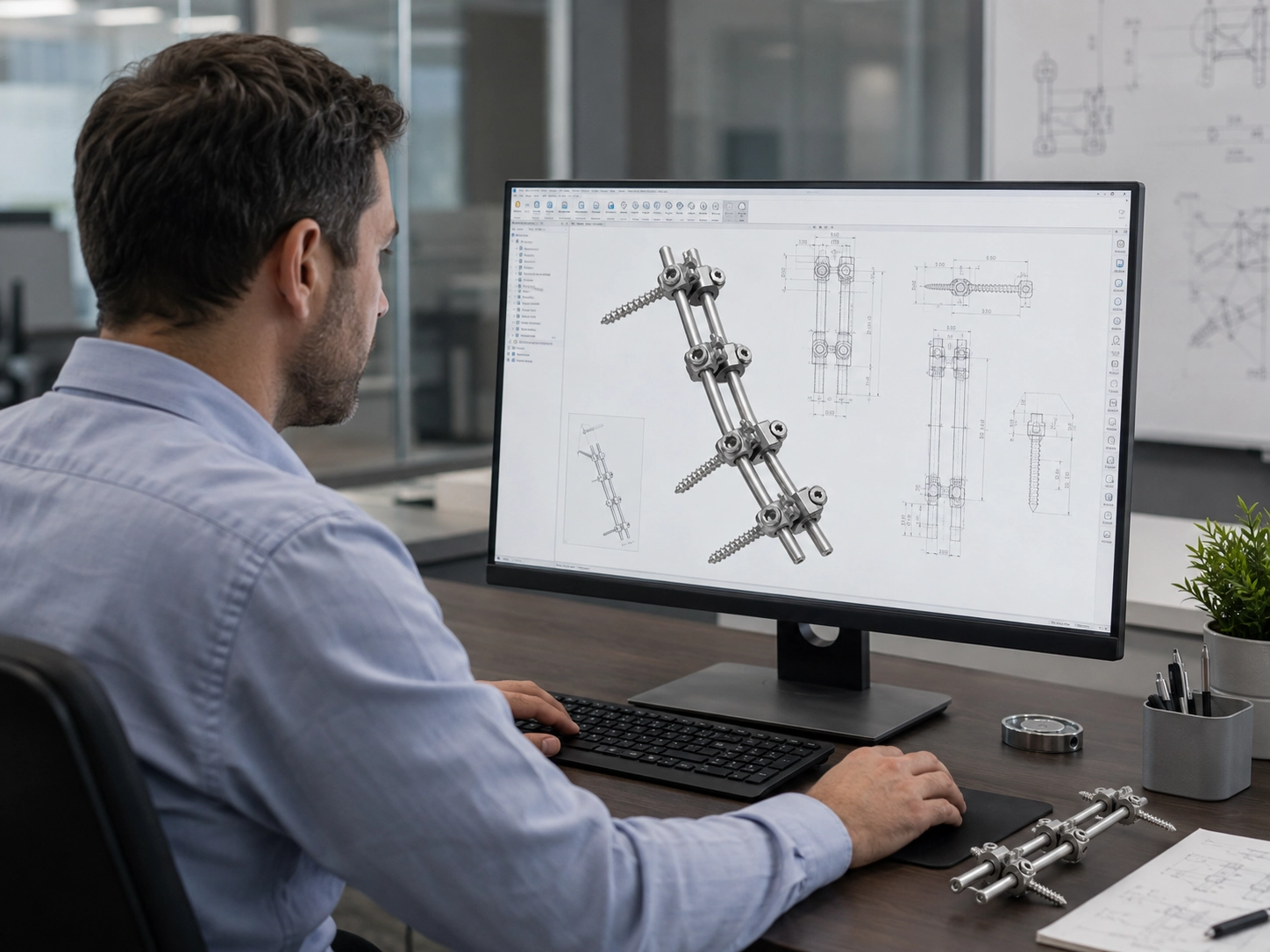 Konstruktion eines LWS-Instruments für ER Line Spine